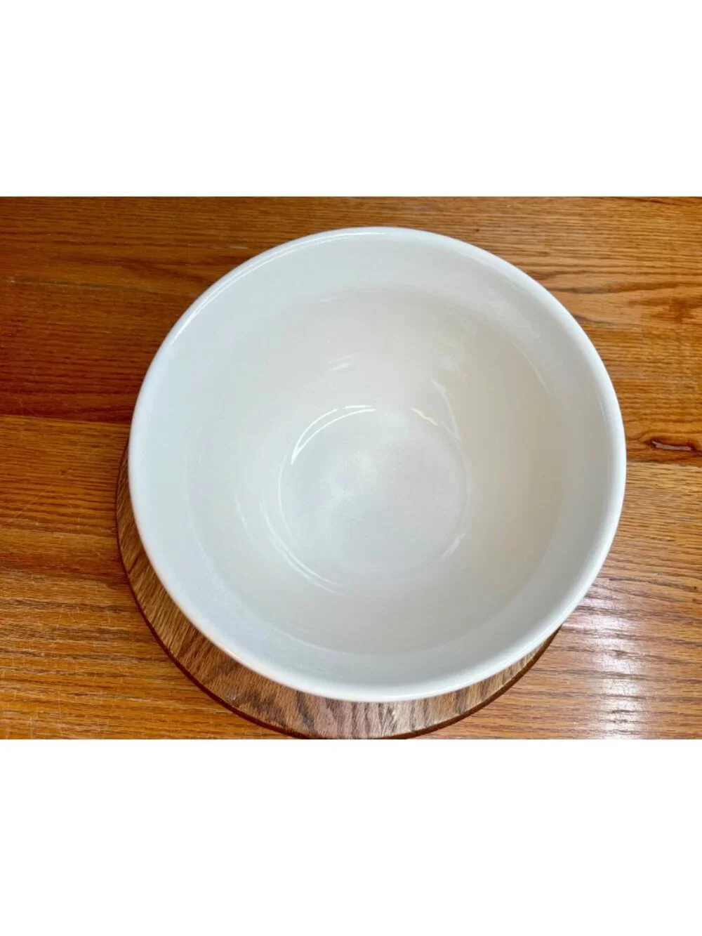 Longaberger Woven Traditions Ivory Large Mixing Bowl 10 inches